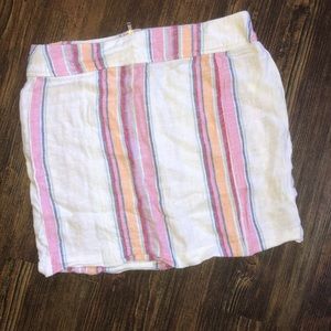 Striped mini skirt
